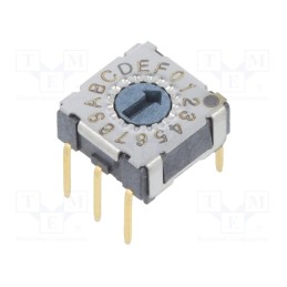 10 pcs : MADR-16 - Encoding switch, HEX/BCD, Pos: 16, THT, Rcont max: 80mΩ, M