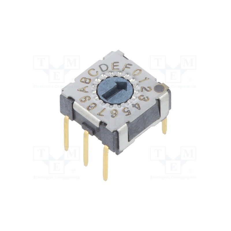10 pcs : MADR-16 - Encoding switch, HEX/BCD, Pos: 16, THT, Rcont max: 80mΩ, M