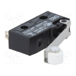 10 pcs : DB2C-A1RC - Microswitch SNAP ACTION, 10A/250VAC, 0.1A/80VDC, with roller