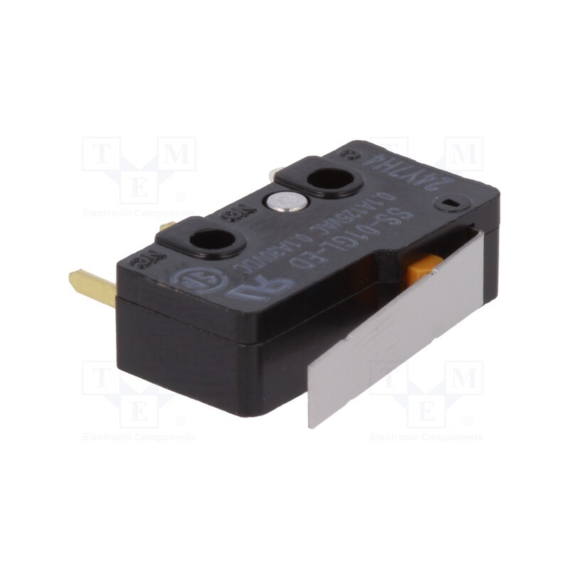 10 pcs : SS-01GL-ED - Microswitch SNAP ACTION, 0.1A/125VAC, 0.1A/30VDC, with lever