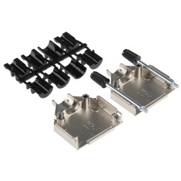 25 pcs - TE Connectivity ADK Series Zinc D Sub Backshell, 15 Way, Strain Relief