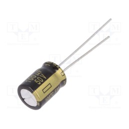 20 pcs : EEUFM1H101 - Capacitor: electrolytic, low ESR, THT, 100uF, 50VDC, Ø8x11.5mm