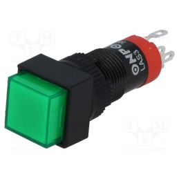 10 pcs : LAS3F-11/G - Switch: push-button, Pos: 2, SPDT, 0.5A/250VAC, 1A/24VDC, ON-(ON)