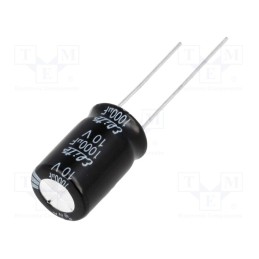 50 pcs : PF1A102MNN1016 - Capacitor: electrolytic, THT, 1000uF, 10VDC, Ø10x16mm, Pitch: 5mm