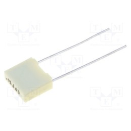 50 pcs : R82DC3150DQ60K - Capacitor: polyester, 150nF, 40VAC, 63VDC, 5mm, ±10%, 7.2x2.5x6.5mm