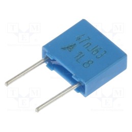 50 pcs : B32529C0473J000 - Capacitor: polyester, 0.047uF, 40VAC, 63VDC, 5mm, ±5%, -55÷125°C