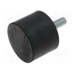 10 pcs : DVA.4-30-30-M8-20-55 - Vibroisolation foot, Ø: 30mm, H: 30mm, Shore hardness: 55±5, 876N