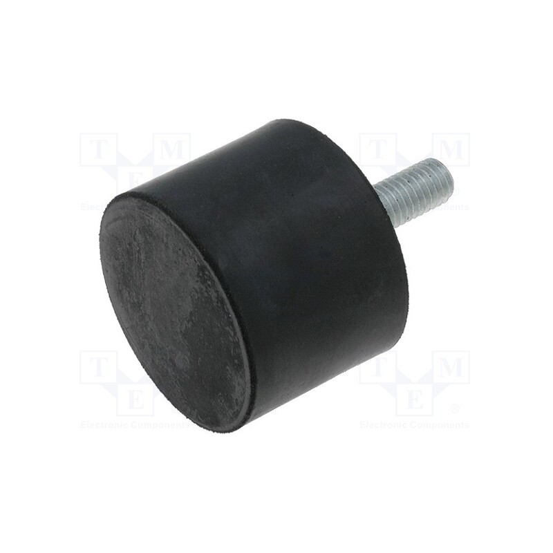 10 pcs : DVA.4-30-30-M8-20-55 - Vibroisolation foot, Ø: 30mm, H: 30mm, Shore hardness: 55±5, 876N
