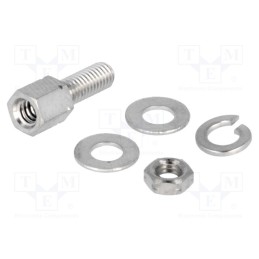 10 set : 9670009924 - Set of screws for D-Sub, M3,UNC 4-40, Screw length: 13mm