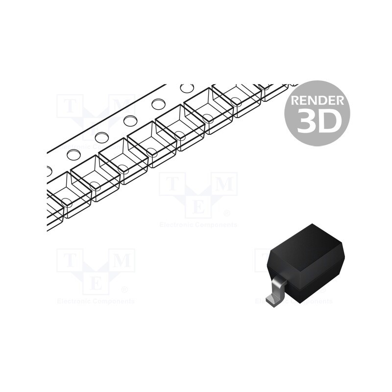 50 pcs : BAV116WSQ-7 - Diode: switching, SMD, 85V, 215mA, 3us, SOD323, Ufmax: 1.25V