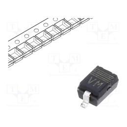 50 pcs : PZU12B2A,115 - Diode: Zener, 550mW, 12V, SMD, , SOD323F, Ifmax: 200mA