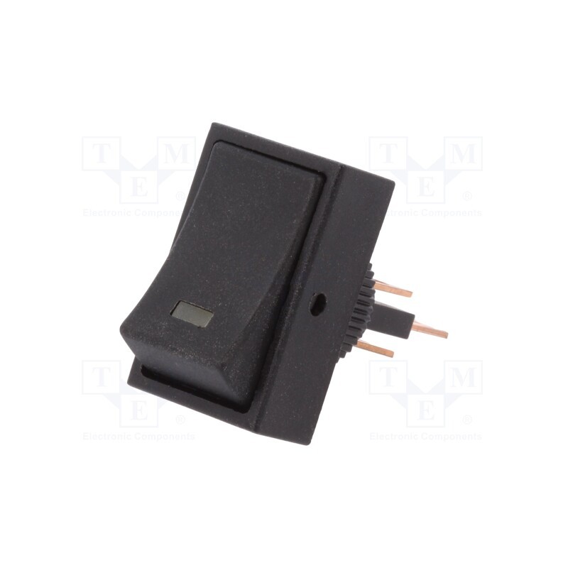 10 pcs : R13-207L-01-BBY - ROCKER, SPST, Pos: 2, ON-OFF, 25A/12VDC, orange, LED,point, 12VDC