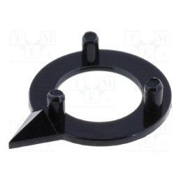 20 pcs : 4010003 - Pointer, polyamide, black, 10mm, -20÷70°C, G10