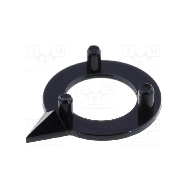 20 pcs : 4010003 - Pointer, polyamide, black, 10mm, -20÷70°C, G10