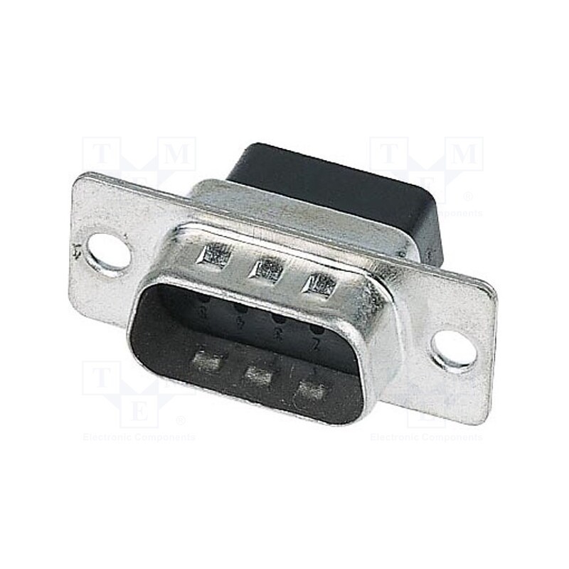 10 pcs : 9670094701 - D-Sub, PIN: 9, plug, female, Type: w/o contacts