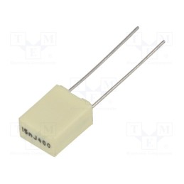 20 pcs : R82MC2150DQ50J - Capacitor: polyester, 15nF, 200VAC, 400VDC, 5mm, ±5%, 7.2x4.5x9.5mm
