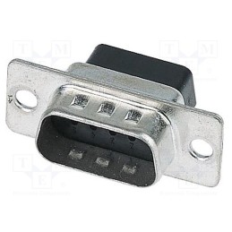10 pcs : 9670095601 - D-Sub, PIN: 9, plug, male, Type: w/o contacts