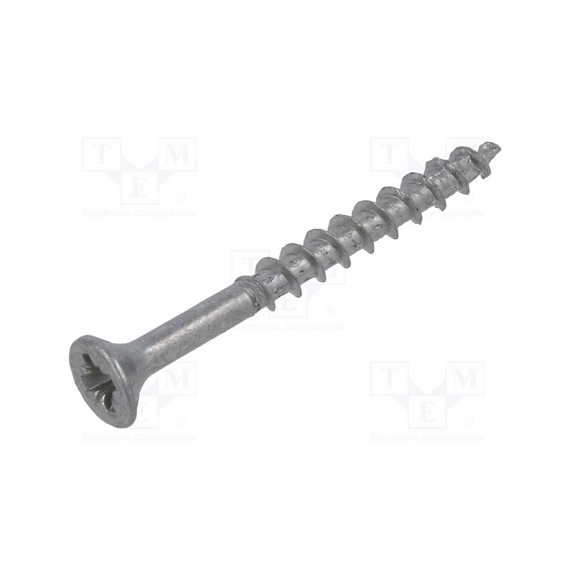 500 pcs : 1347403 - Screw, for wood, 3.5x35, Head: countersunk, Pozidriv, PZ2, zinc