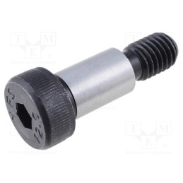 10 pcs : ISO 7379-12-M10-20 - Shoulder screw, steel, M10, 1.5, Thread len: 16mm, hex key, HEX 6mm