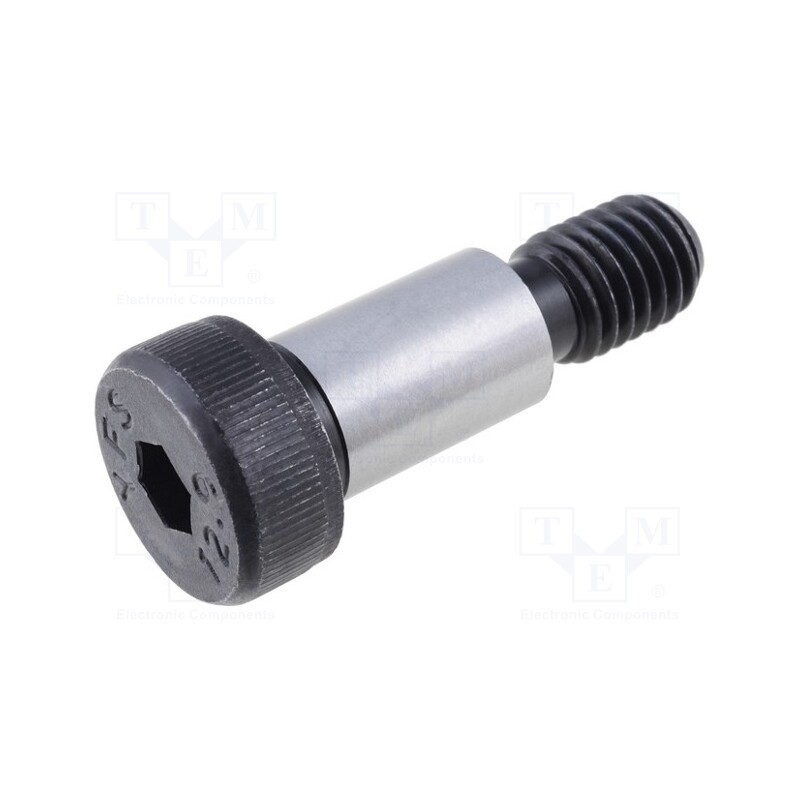 10 pcs : ISO 7379-12-M10-20 - Shoulder screw, steel, M10, 1.5, Thread len: 16mm, hex key, HEX 6mm