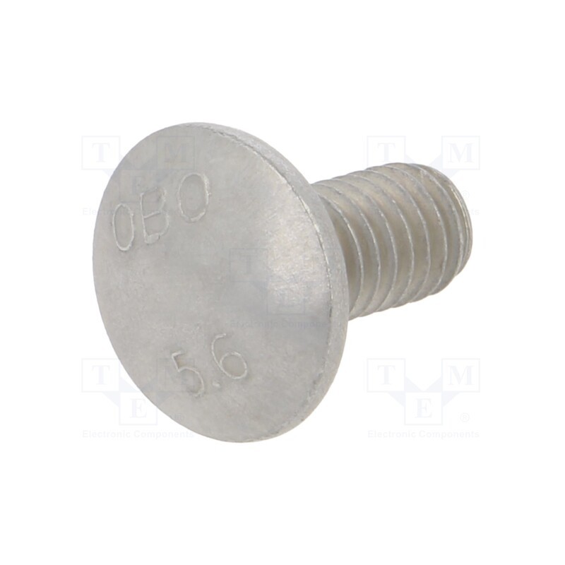 50 pcs : FRSB 6X12 F - Screw, with flange nut, M6x12, 1, Head: button, steel, zinc