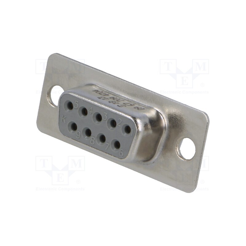 10 pcs : 9672094704 - D-Sub, PIN: 9, plug, female, soldering, Type: turned contacts