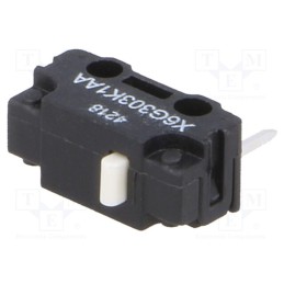 10 pcs : X6G303K1AA - Microswitch SNAP ACTION, 3A/250VAC, without lever, SPDT, ON-(ON)