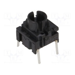 10 pcs : 3FTH9 - Microswitch TACT, SPST-NO, Pos: 2, 0.05A/24VDC, THT, none, 3.5N