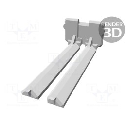 10 pcs : 967633-1 - Secondary lock, JPT,MCP 2.8, PIN: 15, purple