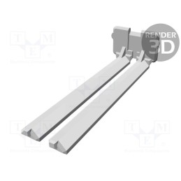 20 pcs : 967635-1 - Secondary lock, JPT,MCP 2.8, PIN: 21, brown