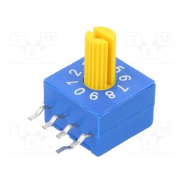 10 pcs : ERD510RRZ - Encoding switch, DEC/BCD, Pos: 10, THT, Rcont max: 100mΩ, 5Ncm, ERD
