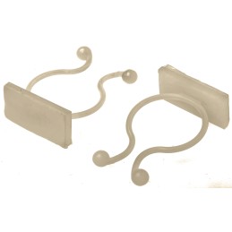 1 Bag of 20 - RS PRO Natural Nylon Cable Clip, 20mm Max. Bundle