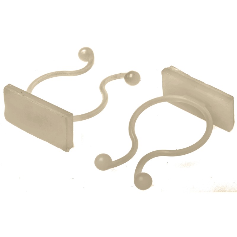 1 Bag of 20 - RS PRO Natural Nylon Cable Clip, 20mm Max. Bundle