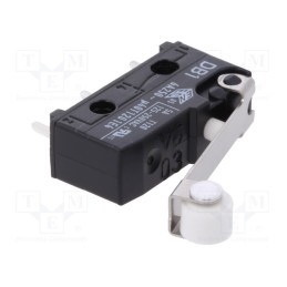 10 pcs : DB1C-C1RC - Microswitch SNAP ACTION, 6A/250VAC, 0.1A/80VDC, with roller