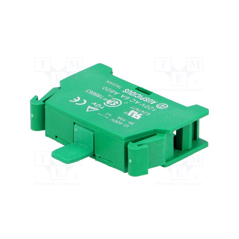 10 pcs : B-1/O - Contact block, 22mm,30mm, -20÷60°C, front fixing, Contacts: NO