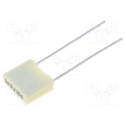 50 pcs : R82EC1330DQ50J - Capacitor: polyester, 3.3nF, 63VAC, 100VDC, 5mm, ±5%, 7.2x2.5x6.5mm