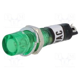 20 pcs : - Indicator: with neon lamp, recessed, orange, 230VAC, plastic, IP20