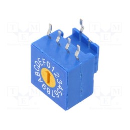 10 pcs : ERD416RFZ - Encoding switch, HEX/BCD, Pos: 16, THT, Rcont max: 100mΩ, 5Ncm, reel