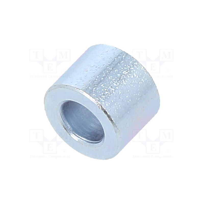 50 pcs : 328/4,3X06 - Spacer sleeve, 6mm, cylindrical, steel, zinc, Out.diam: 8mm