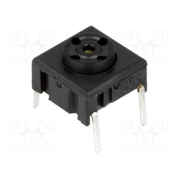 10 pcs : 3ETH9 - Microswitch TACT, SPST-NO, Pos: 2, 0.05A/24VDC, THT, none, 3.5N