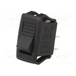 10 pcs : RG3-1A-DC-1-B - ROCKER, SPST, Pos: 2, ON-OFF, 10A/24VDC, black, none, Rcont max: 50mΩ