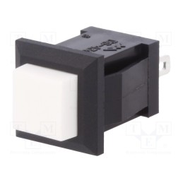 10 pcs : DS430-W - Switch: push-button, Pos: 2, SPST-NO, 0.5A/250VAC, OFF-(ON), 1.5kV