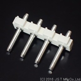 20 pcs - JST SV Series Top Entry Through Hole Pin Header, 4 Contact(s), 5.0mm Pitch, 1 Row(s), Unshrouded