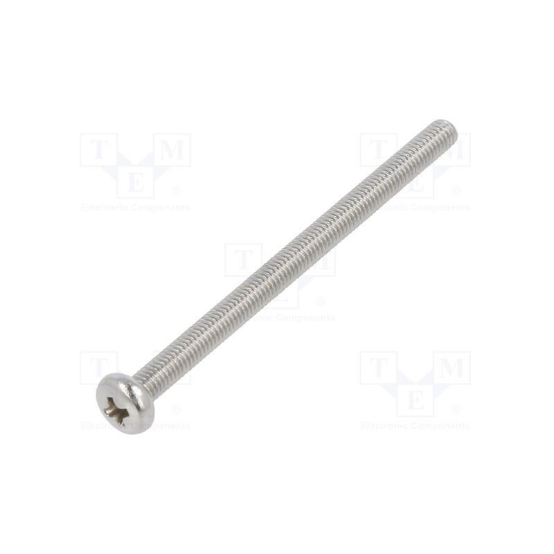 500 pcs : M3X45/D7985-A2 - Screw, M3x45, 0.5, Head: cheese head, Phillips, A2 stainless steel