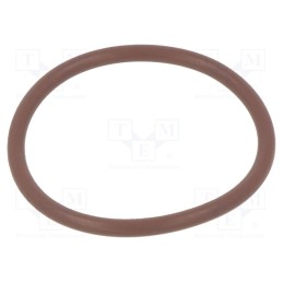 50 pcs : 01-0025.00X2 ORING 80FPM BROWN - O-ring gasket, FPM, Thk: 2mm, Øint: 25mm, brown, -20÷200°C