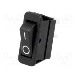 10 pcs : C1500ABMBB - ROCKER, SPST, Pos: 2, ON-OFF, 16A/250VAC, 20A/28VDC, black, none