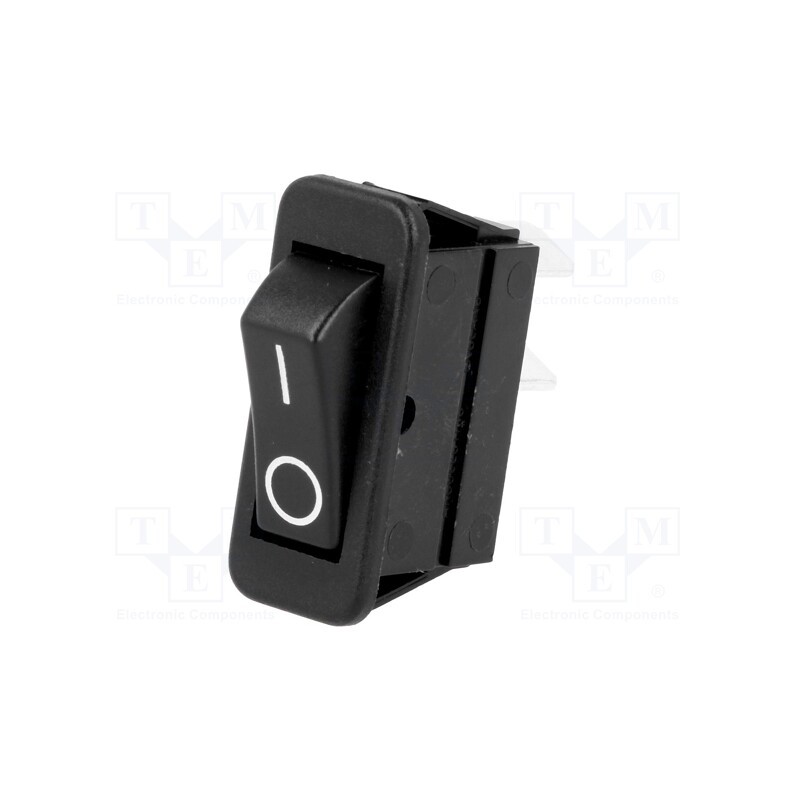 10 pcs : C1500ABMBB - ROCKER, SPST, Pos: 2, ON-OFF, 16A/250VAC, 20A/28VDC, black, none