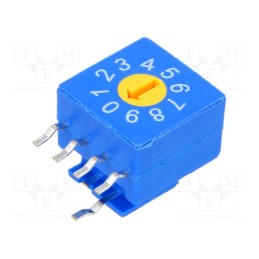 10 pcs : ERD410RFZ - Encoding switch, DEC/BCD, Pos: 10, THT, Rcont max: 100mΩ, 5Ncm, reel