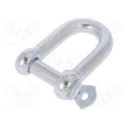 10 pcs : SK12 - Dee shackle, steel, for rope, zinc, 12mm