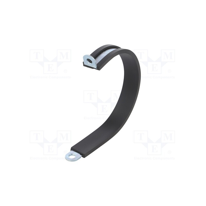 10 pcs : LKD15412 - Fixing clamp, ØBundle : 54mm, W: 12mm, steel, Cover material: EPDM